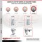 Service Caster 5 Inch Red Poly Swivel 7/8 Inch Square Stem Caster Total Lock Brakes SCC, 2PK SCC-SQTTL20S514-PPUB-RED-78-2-S-2 - alternate 4